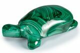 Flowery, Malachite Turtle Carving - DR Congo #337819-1